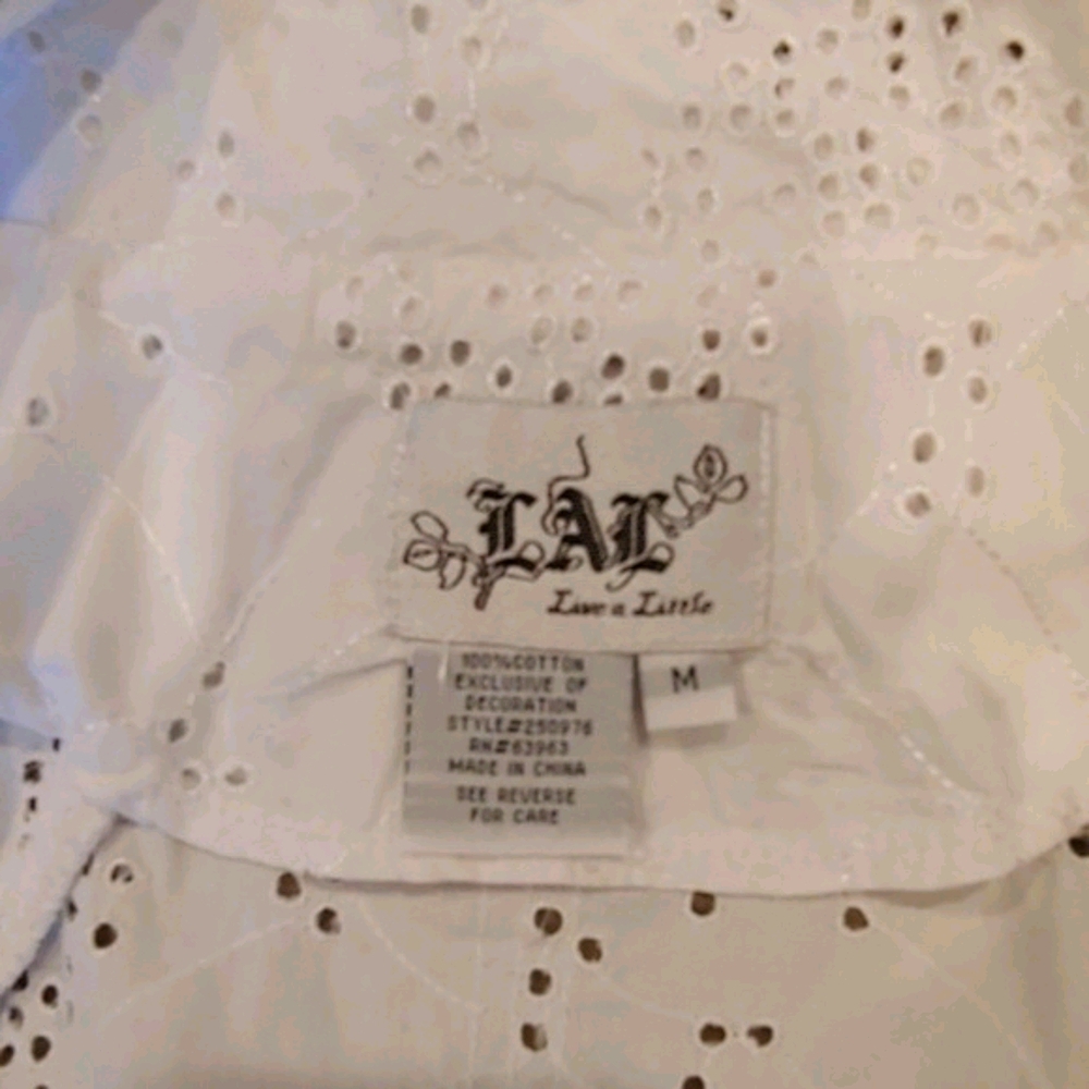 Live A Little White Eyelit Jacket - Picture 5 of 5